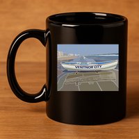 Ventnor City Beach Vista Scene Long 11oz C Handle Ceramic Mug