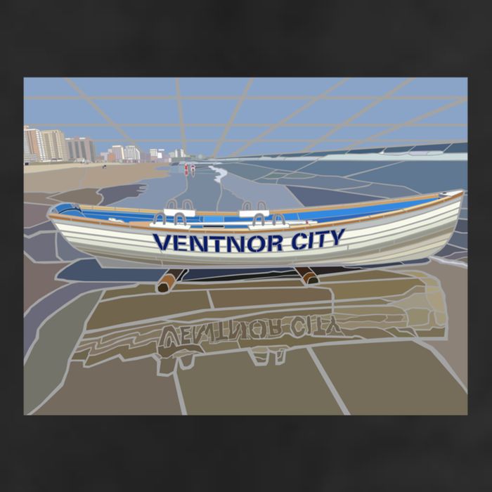 Ventnor City Beach Vista Scene Long 11oz C Handle Ceramic Mug