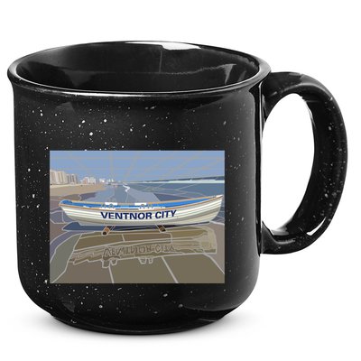 Ventnor City Beach Vista Scene Long 15oz Campfire Ceramic Mug