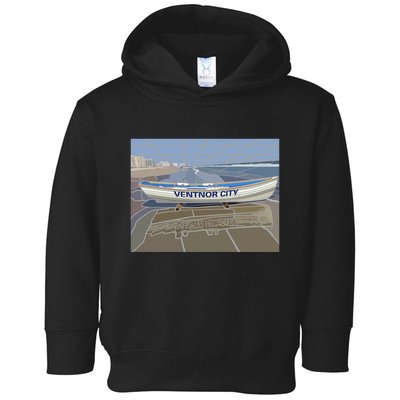 Ventnor City Beach Vista Scene Long Toddler Hoodie
