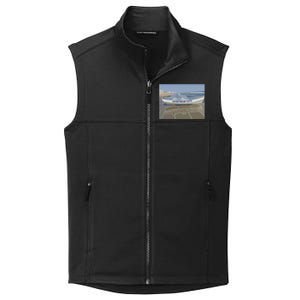 Ventnor City Beach Vista Scene Long Collective Smooth Fleece Vest