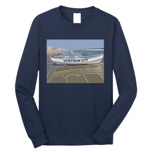 Ventnor City Beach Vista Scene Long Long Sleeve Shirt