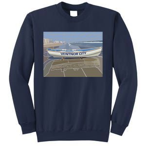 Ventnor City Beach Vista Scene Long Sweatshirt