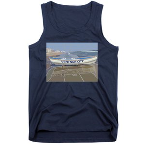 Ventnor City Beach Vista Scene Long Tank Top