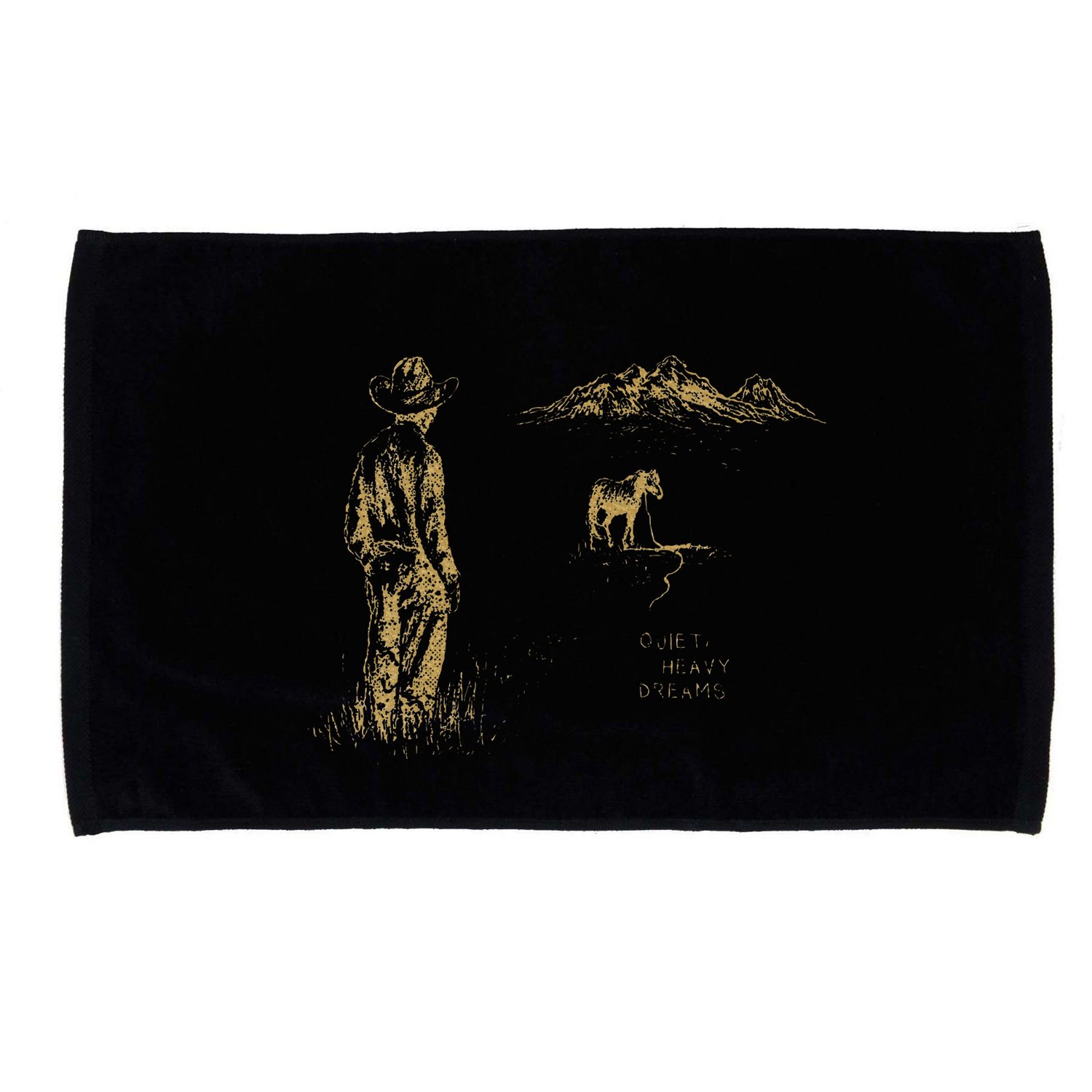 Vintage Cowboy Boots Classic Horseback Lyrics Music Dreams Microfiber Hand Towel