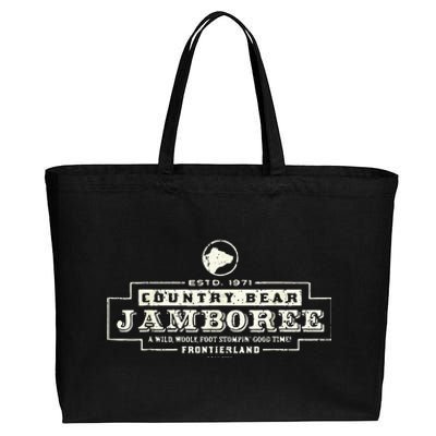 Vintage Classic Bear Jamboree Theme Park Series Cotton Canvas Jumbo Tote