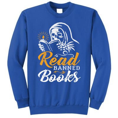 Vintage Censorship Book Reading Nerd I Read Banned Books Funny Gift Sweatshirt