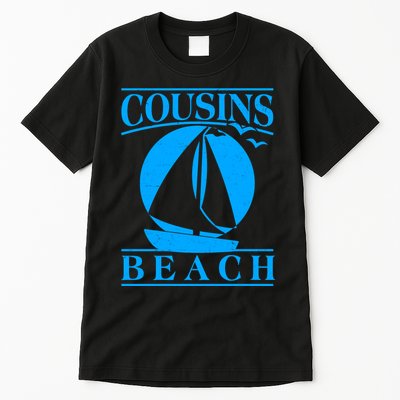 Vintage Cousin Beach Sail Boat Tall T-Shirt