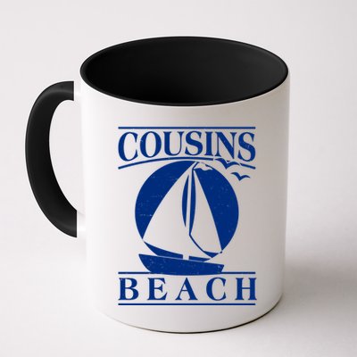 Vintage Cousin Beach Sail Boat Mug