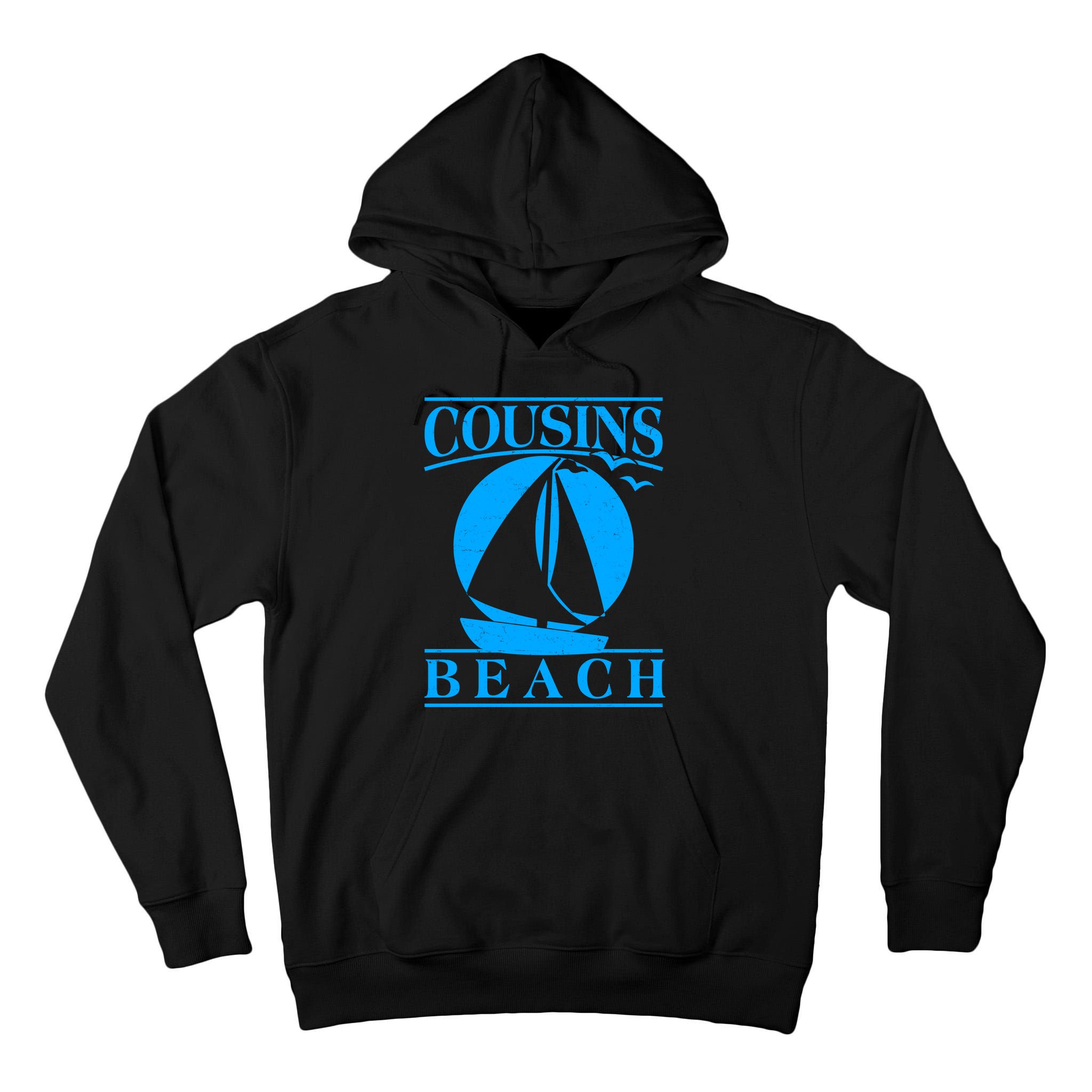 Vintage Cousin Beach Sail Boat Tall Hoodie