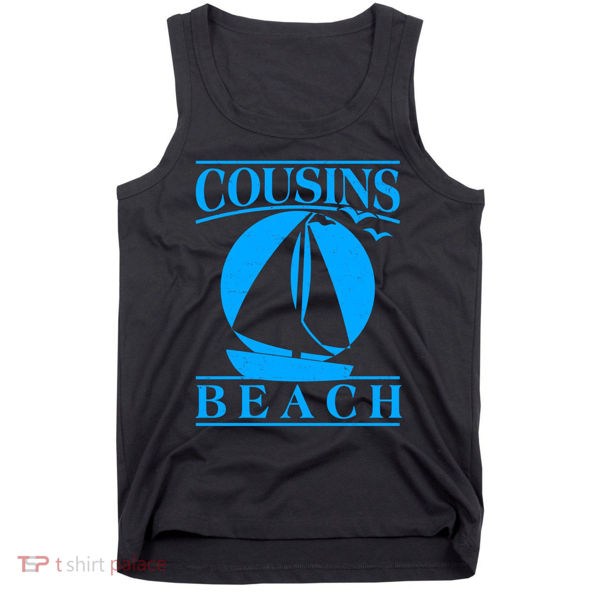 Vintage Cousin Beach Sail Boat Tank Top