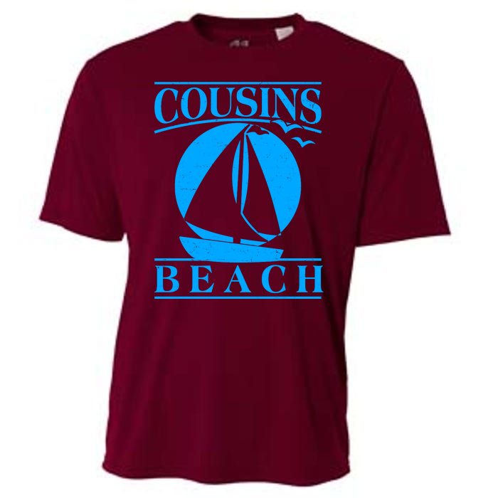 Vintage Cousin Beach Sail Boat Cooling Performance Crew T-Shirt