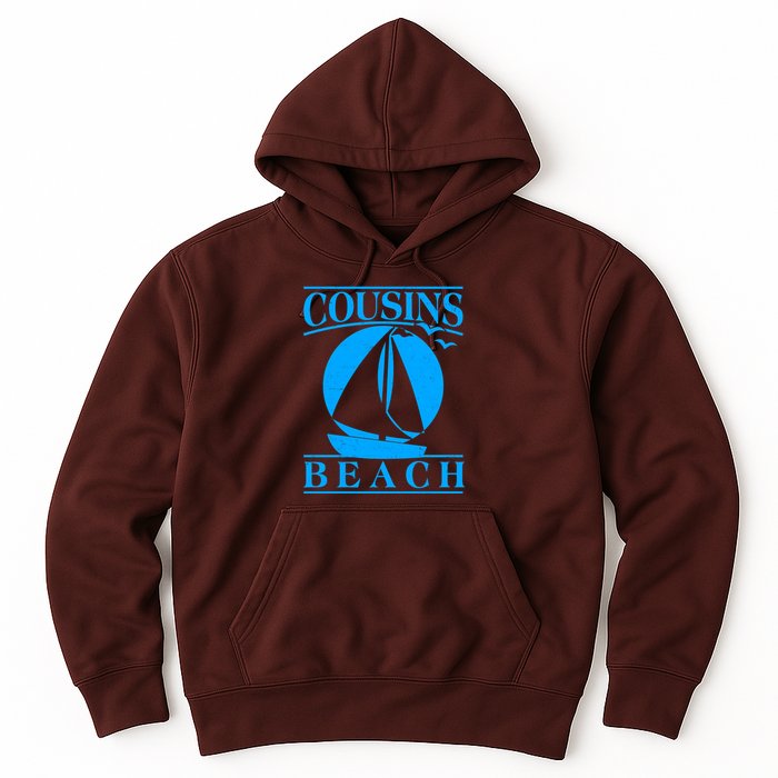 Vintage Cousin Beach Sail Boat Hoodie