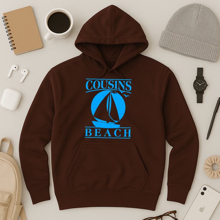 Vintage Cousin Beach Sail Boat Hoodie