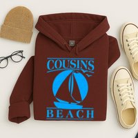 Vintage Cousin Beach Sail Boat Hoodie