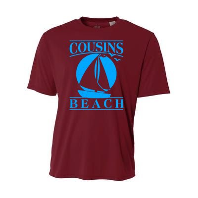 Vintage Cousin Beach Sail Boat Youth Performance Sprint T-Shirt