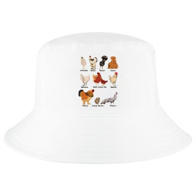 Vintage Chicken Breeds Farm Animals Day Support Local Farmer Cool Comfort Performance Bucket Hat