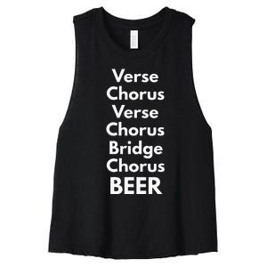 Verse Chorus Bridge Beer Women's Racerback Cropped Tank