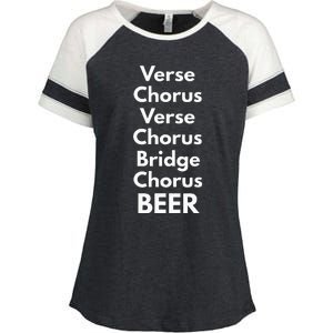 Verse Chorus Bridge Beer Enza Ladies Jersey Colorblock Tee