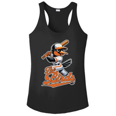 Vintage Cute Birds Classic Art Retro Baltimore Proud Name Ladies PosiCharge Competitor Racerback Tank