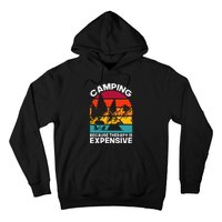 Vintage Camping Because Therapy Is Expensive Gift Hoodie