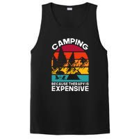 Vintage Camping Because Therapy Is Expensive Gift PosiCharge Competitor Tank