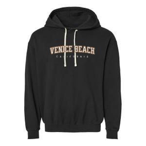 Venice California Beach Souvenir Garment-Dyed Fleece Hoodie