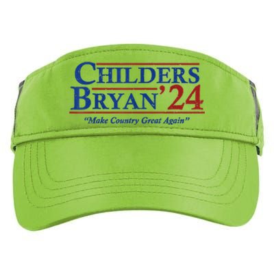 Vintage Childers Bryan 2024 Election Make Country Great Adult Drive Performance Visor