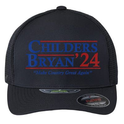 Vintage Childers Bryan 2024 Election Make Country Great Flexfit Unipanel Trucker Cap