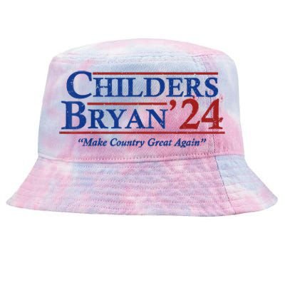 Vintage Childers Bryan 2024 Election Make Country Great Tie-Dyed Bucket Hat