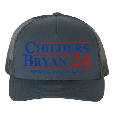 Vintage Childers Bryan 2024 Election Make Country Great Yupoong Adult 5-Panel Trucker Hat