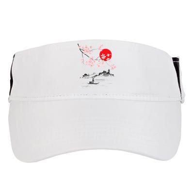 Vintage Cherry Blossom Sakura Japanese Art Sakura Adult Drive Performance Visor