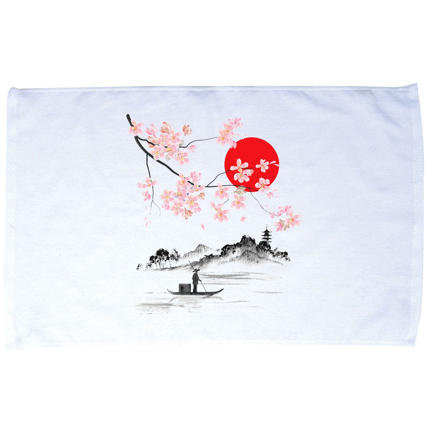 Vintage Cherry Blossom Sakura Japanese Art Sakura Microfiber Hand Towel