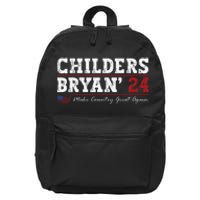 Vintage Childers Bryan 2024 Election Make Country Great 16 in Basic Backpack