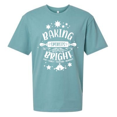 Vintage Christmas Bells Baking Spirit Bright Christmas Great Gift Sueded Cloud Jersey T-Shirt