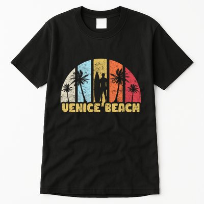 Vintage California Beach Retro Sunset Gift Tall T-Shirt