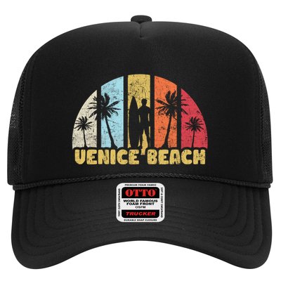 Vintage California Beach Retro Sunset Gift Trucker Hat
