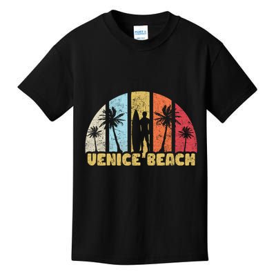 Vintage California Beach Retro Sunset Gift Kids T-Shirt