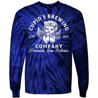 Vintage Cupid's Brewing Company Est 1969 Premium Love Potions Tie-Dye Long Sleeve Shirt