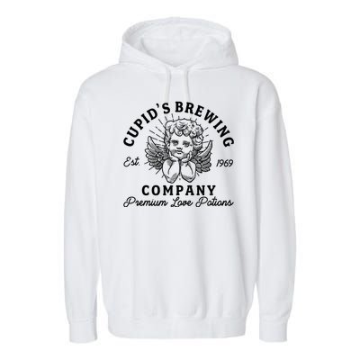 Vintage Cupid's Brewing Company Est 1969 Premium Love Potions Garment-Dyed Fleece Hoodie