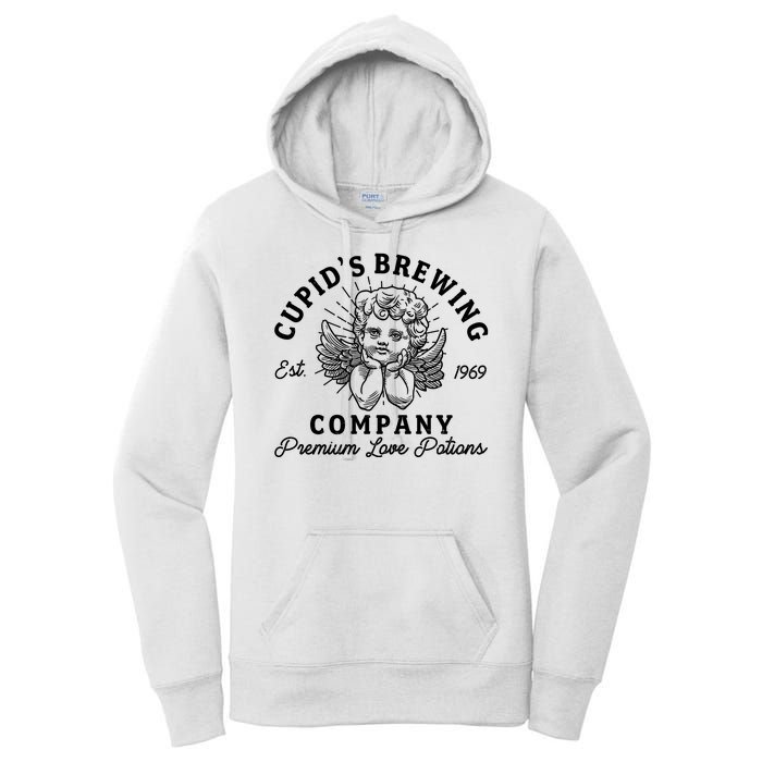 Vintage Cupid's Brewing Company Est 1969 Premium Love Potions Women's Pullover Hoodie