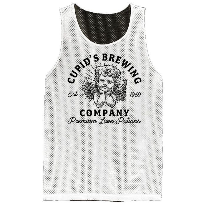 Vintage Cupid's Brewing Company Est 1969 Premium Love Potions Mesh Reversible Basketball Jersey Tank