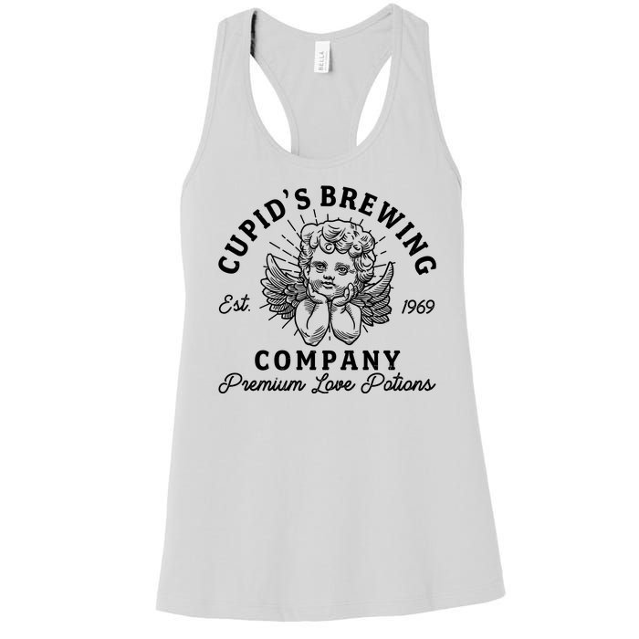 Vintage Cupid's Brewing Company Est 1969 Premium Love Potions Women's Racerback Tank