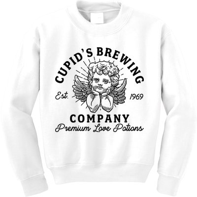 Vintage Cupid's Brewing Company Est 1969 Premium Love Potions Kids Sweatshirt
