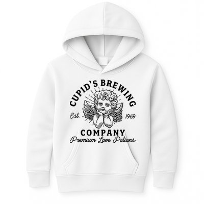 Vintage Cupid's Brewing Company Est 1969 Premium Love Potions Kids Hoodie