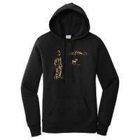 Vintage Cowboy Boots Classic Horseback Lyrics Music Dreams Women's Pullover Hoodie