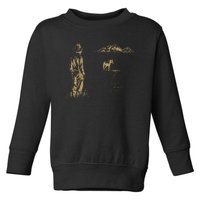 Vintage Cowboy Boots Classic Horseback Lyrics Music Dreams Toddler Sweatshirt