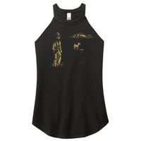 Vintage Cowboy Boots Classic Horseback Lyrics Music Dreams Women's Perfect Tri Rocker Tank