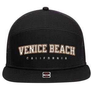 Venice California Beach Souvenir 7 Panel Mesh Trucker Snapback Hat