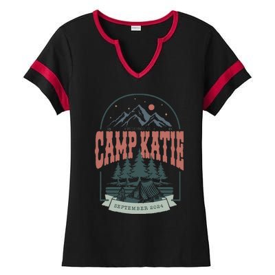 Vintage Camp Bachelorette Ladies Halftime Notch Neck Tee